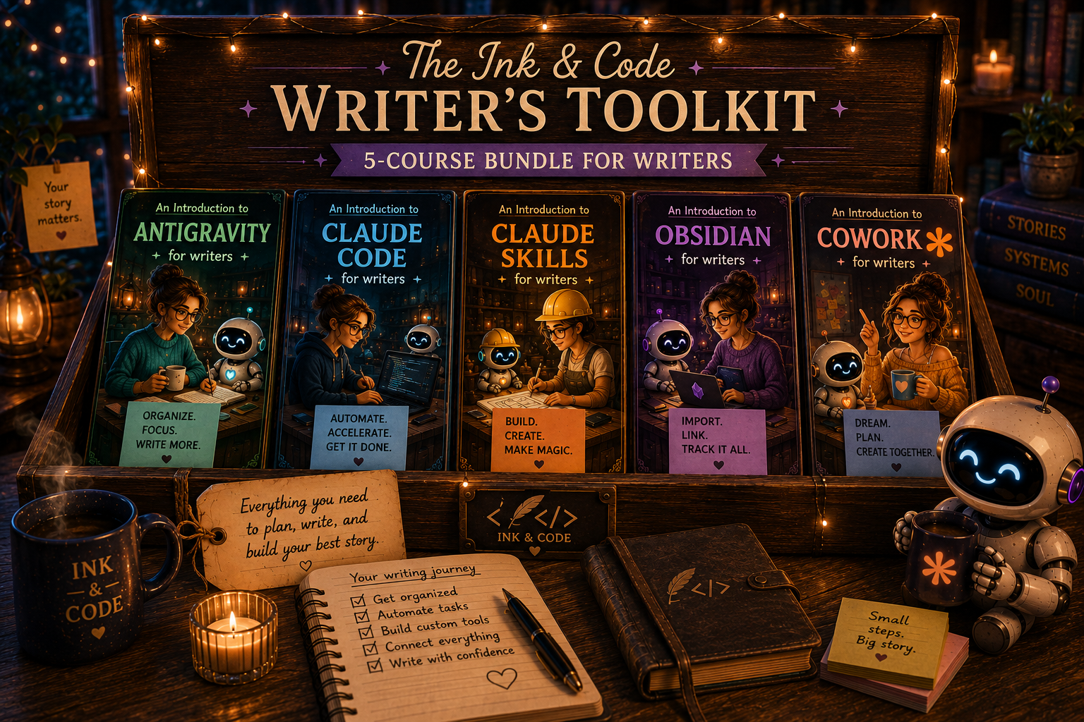 The Ink & Code Writer's Toolkit: 5-Course Bundle