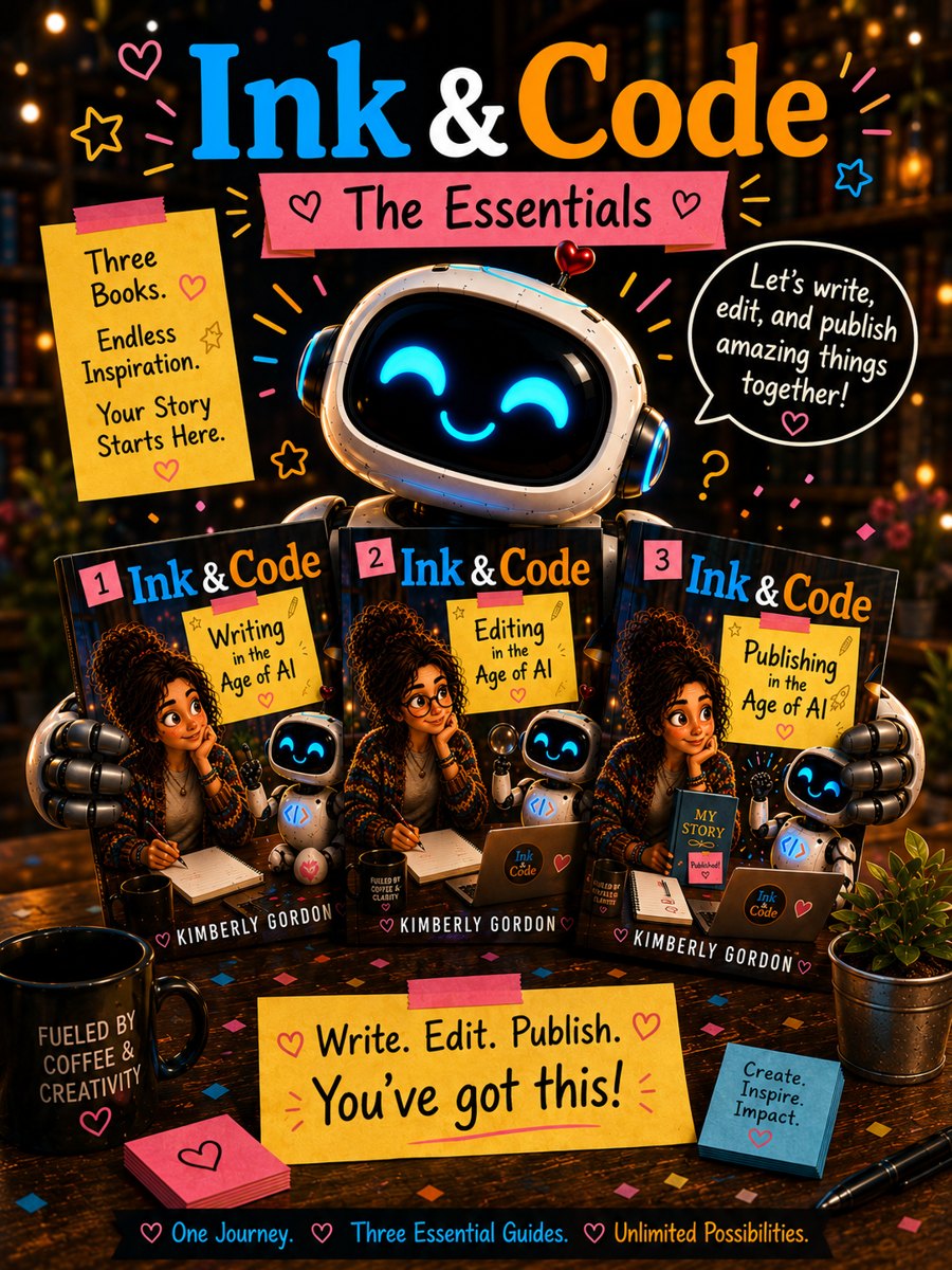 The Ink & Code Essentials Bundle — Books 1-3 with Inky. Write. Edit. Publish. You've got this!